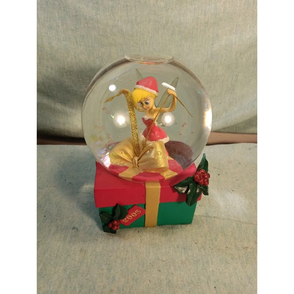 DISNEY STORE 2005 Christmas Tinkerbell 5” Snow Globe